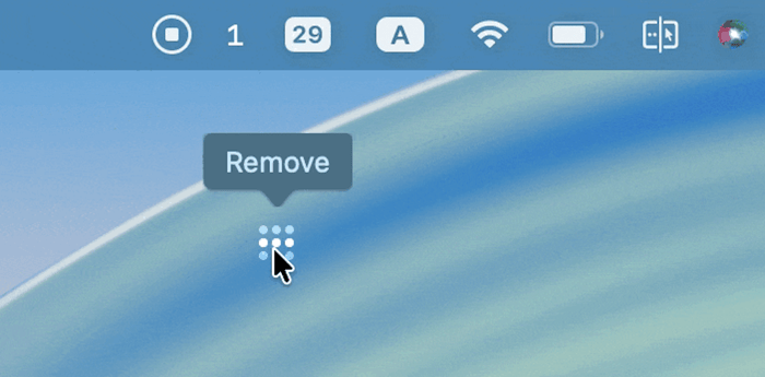 Quick Removal Menu Bar Icons on macOS Tahoe